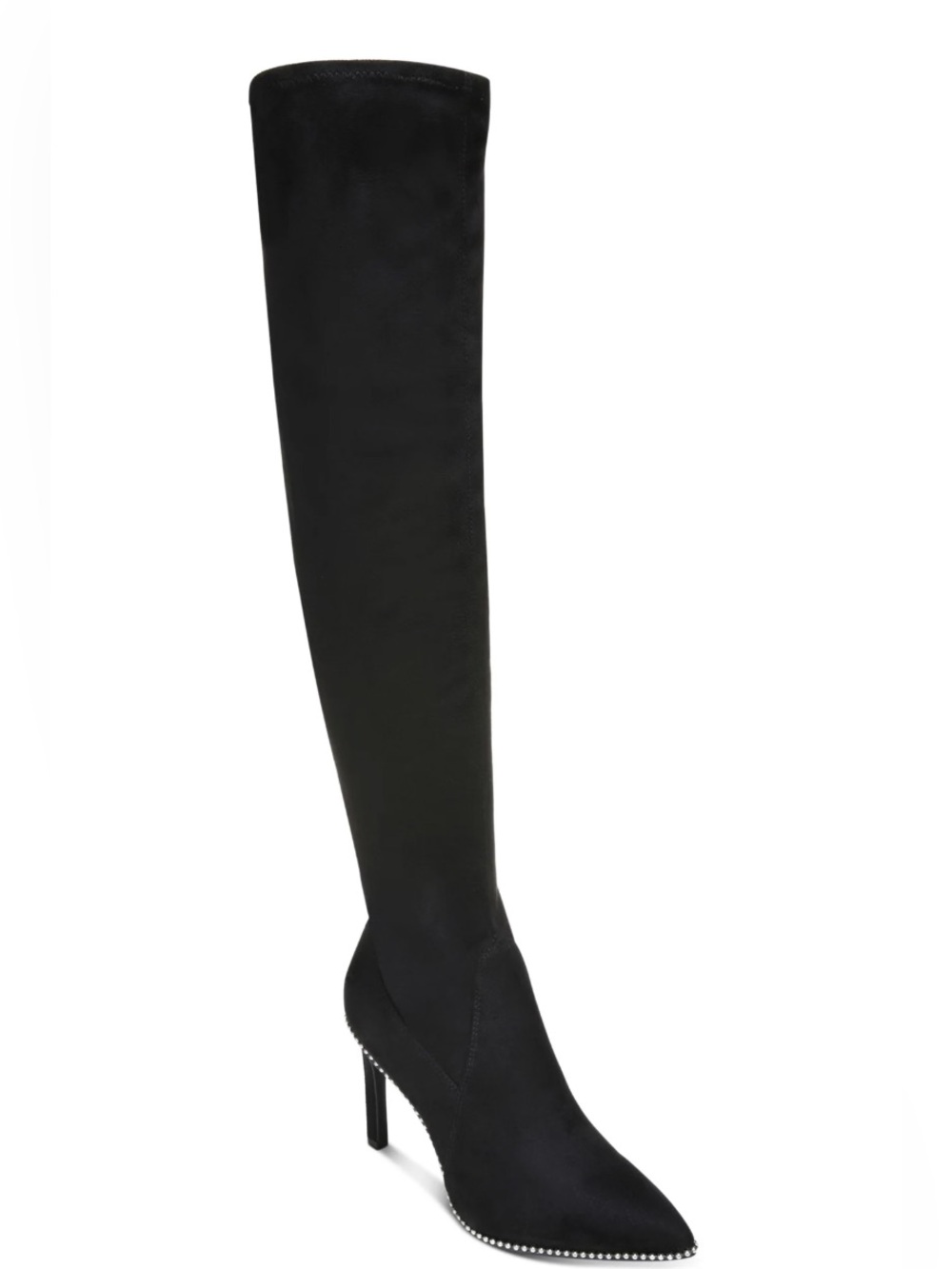 Over-the-Knee Black Stiletto Boot - Women
